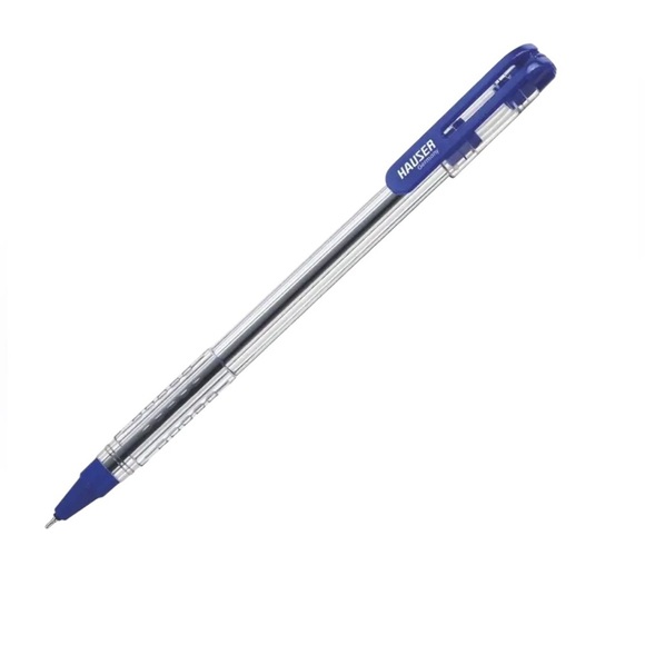 NEW 25 pcs. Hauser EON German Ball Pen BLUE 1.0mm Refillable Comfort Grip - Picture 3 of 10